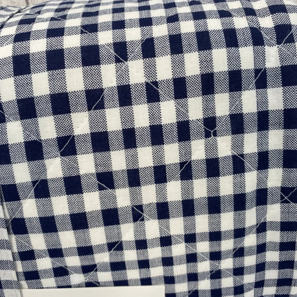 Tommy Hilfiger Quilt Set Full Queen Blue Modern Check Gingham Preppy Reversible
